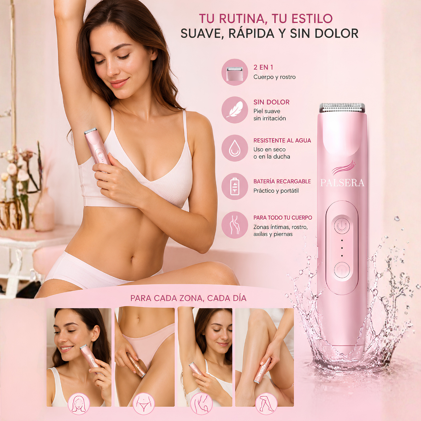 PALSERA DEPILADOR 2 EN 1